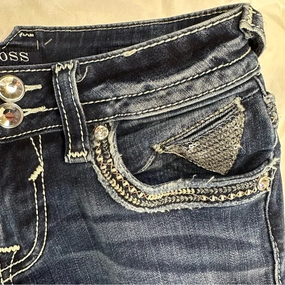 VIGOSS Skinny Bling Jeans Pants - Picture 5 of 16